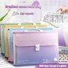 Gradient Color A4 Portable Accordion Bag Kawaii Information File Bag 13 Layer Folder  Shool