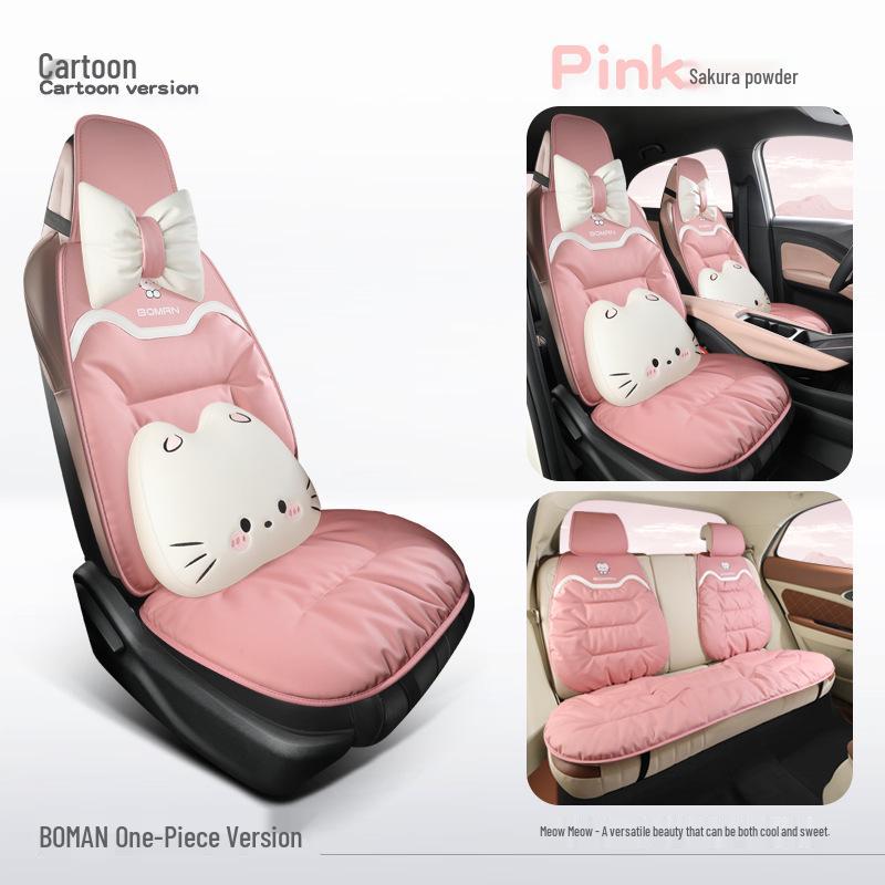 Napa Leather Car Seat Cushion - All-Season Cover for Mercedes-Benz, BMW, Tesla, Volkswagen