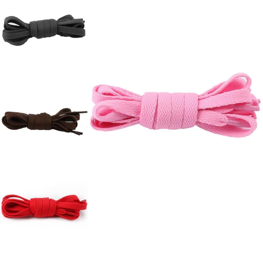 Vibrant Polyester Cotton Flat Shoelaces For Women And Men Sports Or Casual Shoes