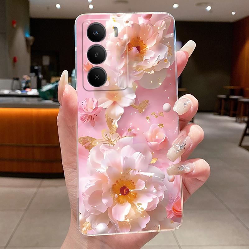 

Силіконовий чохол для Realme P3 Lite Красиві квіти Метелик Захисний м який ТПУ задня кришка Фундас для Realme P3 Lite 4G Чохол для телефону realme P3 Lite