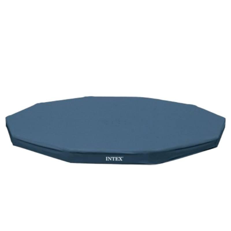 

Intex Weather Cover For Round 12ft Frame Swimming Pools 28031 Blue Pvc Material