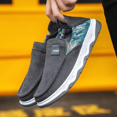 Sommer dünne Herrenschuhe Cord ein Pedal Freizeitschuhe Außenhandel neue Canvas Schuhe Mode flache Schuhe Herren