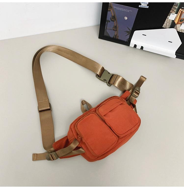 New Breast Bag Men's Sports and Leisure Shoulder Bag Large Capacity Messenger Bag Daily Travel Portable Fanny Pack