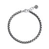 Jbans Classic 4 Antique Round Cube Slim Chain Bracelet (C2503Ac1292_Sv)