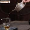 190ml Yixing Purple Clay Teapots Handmade Large Caliber Pot Raw Ore Section Mud Tea Maker Kettle With Infuser Zisha Tea Set Gift