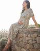 Casual Breastfeeding Maternity Retro Flower [Seraphin] Dress, Dress, TAMIKA, Women's,