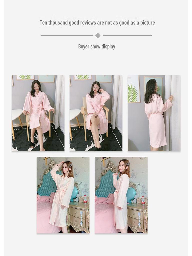 Plush Microfiber Bathrobe: Soft, Thick, Absorbent, Quick-Drying, Non-Shedding Unisex Robe for Autumn and Winter