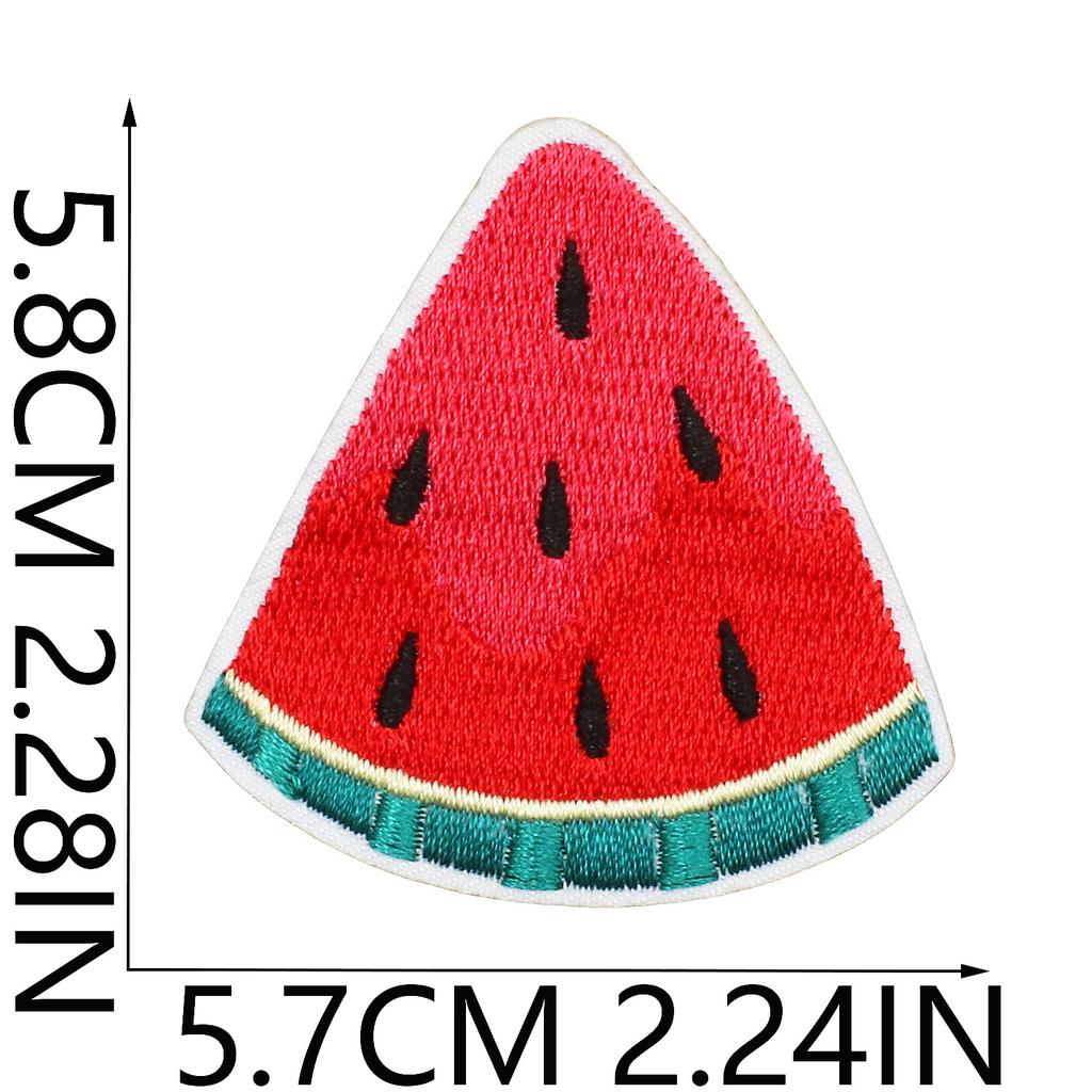 Star Watermelon Embroidery Cloth Sticker Football Patch Sticker Clothes Decoration Basketball Mushroom Shrimp Computer Embroidery Chapter Sticker