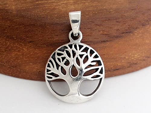 [World Accessories Carmelo] Christian Tree of Life Sterling Silver Pendant Top