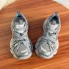 Damen Herbst neue atmungsaktive und vielseitige leichte Riemen bequeme lässige Sportschuhe mit dicker Sohle