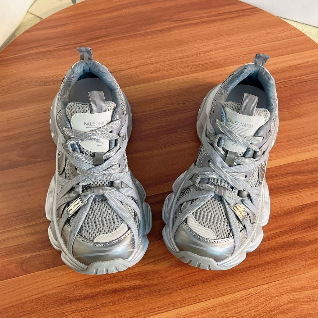 Damen Herbst neue atmungsaktive und vielseitige leichte Riemen bequeme lässige Sportschuhe mit dicker Sohle