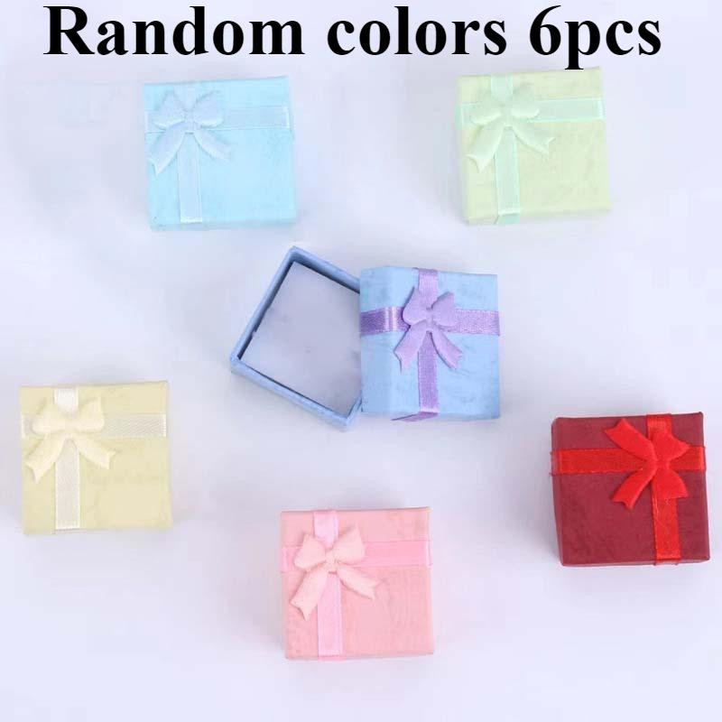 6PCS Random Color Mini Jewelry Storage Box Gift Box is perfect for necklace earrings and rings first choice