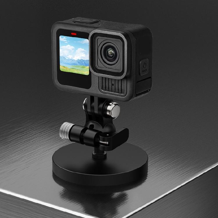 Silny Magnetyczny Uchwyt Zaciskowy do Kamery Z Pozycjonowaniem 360° Korpus ze Stopu Aluminium Warstwa Ochronna z Silikonu Dla Stabilnego Ujęcia