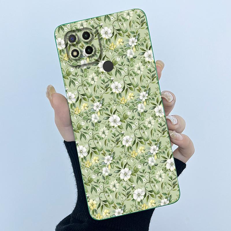 Fashion Simplicity Phone Case For Xiaomi Redmi 9C NFC Soft Liquid Silicone Fundas Redmi9C Redmi 9 C Camera Protection Cover Case