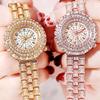Women'S Watch Trendy Temperament Rose Gold Diamond Women'S Watch Fashion Waterproof Wrist Watch