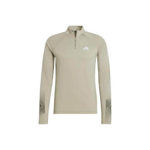 

adidas Breathable Stand Collar Raglan Long Sleeve T-Shirt Men Olive Green S оливковое зеленый