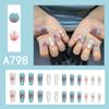24 teile/schachtel Schnelle Nägel Verschiedene Schmetterling 3D Blumen Einfache Nail art Aufkleber Tragbare DIY Fertige Künstliche Nägel
