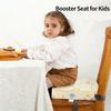 Booster Seat for Dining Table Printed Pattern Kids Booster Seat with Safety Buckles Anti-Slip Bottom Heightening Cushion