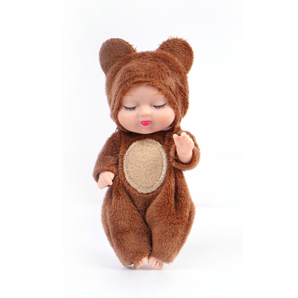 Kawaii Păpuși Reborn de Simulare de 3,5 inch Jucărie Mini Drăguță Păpușă Serie Bebeluș Adormit Jucărie Animal de Desene Animate Pentru Copii Cadou de Ziua de Naștere