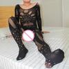 Men'S Sexy Underwear One-Piece Fishnet Full Body Stockings Gay Erotic Mesh Perspective Tight Lingerie Sissy Clothes Nightdress