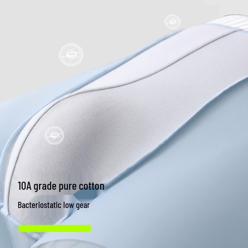 Men's Pure Cotton Antibacterial Seamless Boxer Briefs