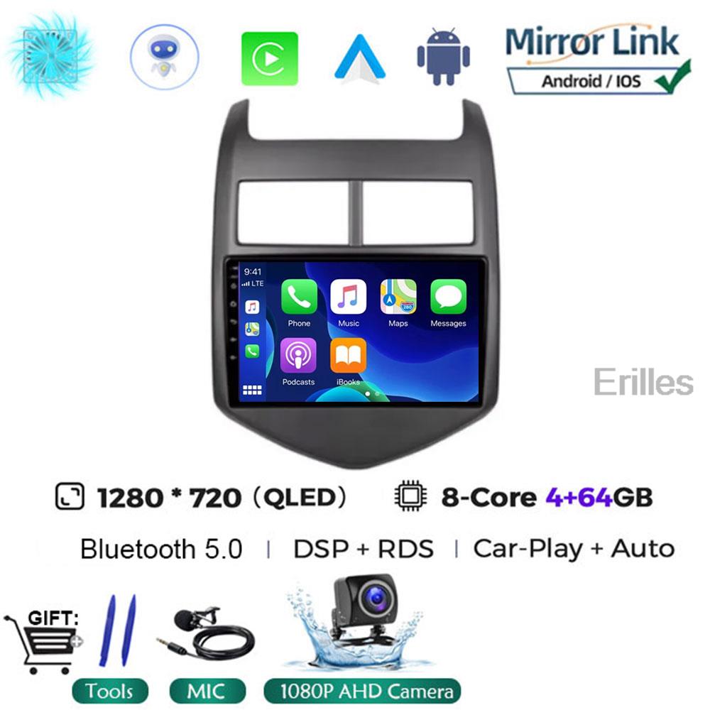 5G 2din Android 14 Car Radio Multimedia Player For Chevrolet Aveo 2 Sonic T300 Autoradio CarPlay Navigation GPS