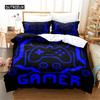Games Duvet Cover Kids Gamepad Bedding Microfiber Video Game Controller Comforter Cover Twin Full for Teen Girl Boy Bedroom