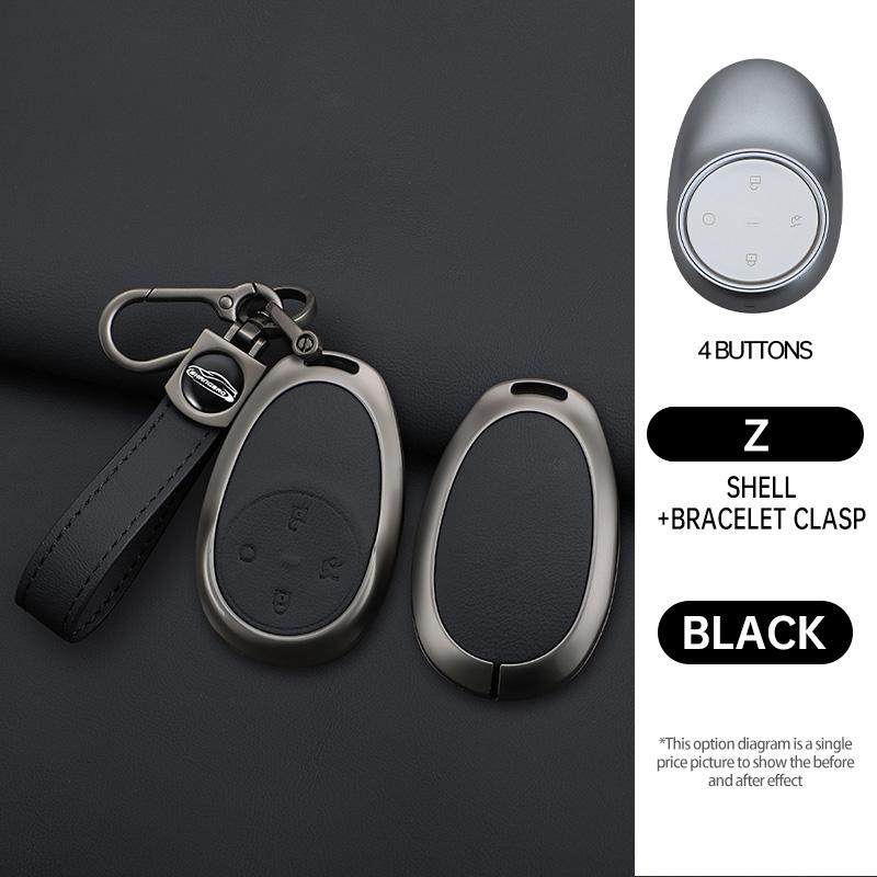 

4 Buttons Car Key Case Cover Shell Fob For Toyota Bz3X Bzhì 3X Platinum 3X Air_Pro_Max Car Interior Keychain Accessories