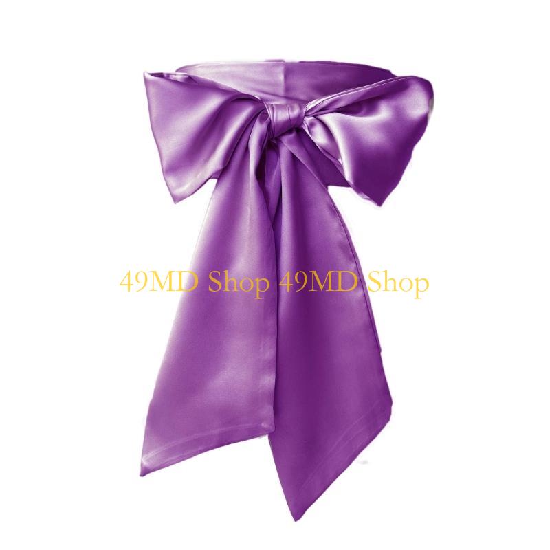 49MD 250cm Bowknot Waist Belt Dress Decoration Waist Strap Women's Skirt Waistband Long Ribbon Bowknot Wide Belt Girdle