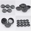 NEW 5Pcs Non-stick Tart Quiche Flan Pan Mold Pie Pizza Cake Mold Cupcake Egg Tart Tartlet Baking Mold Muffin Cup Pizza Pan Bakeware