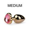Plug Bijou Gold Heart - Medium 7.1 X 3.2cm - EasyToys Anal Collection - Anal Jewel