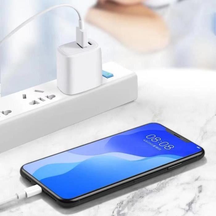 Τροφοδοτικό - ANTCOOL - 20W - Γρήγορη φόρτιση - Διπλή θύρα USB C - Συμβατό με iPhone 12/11