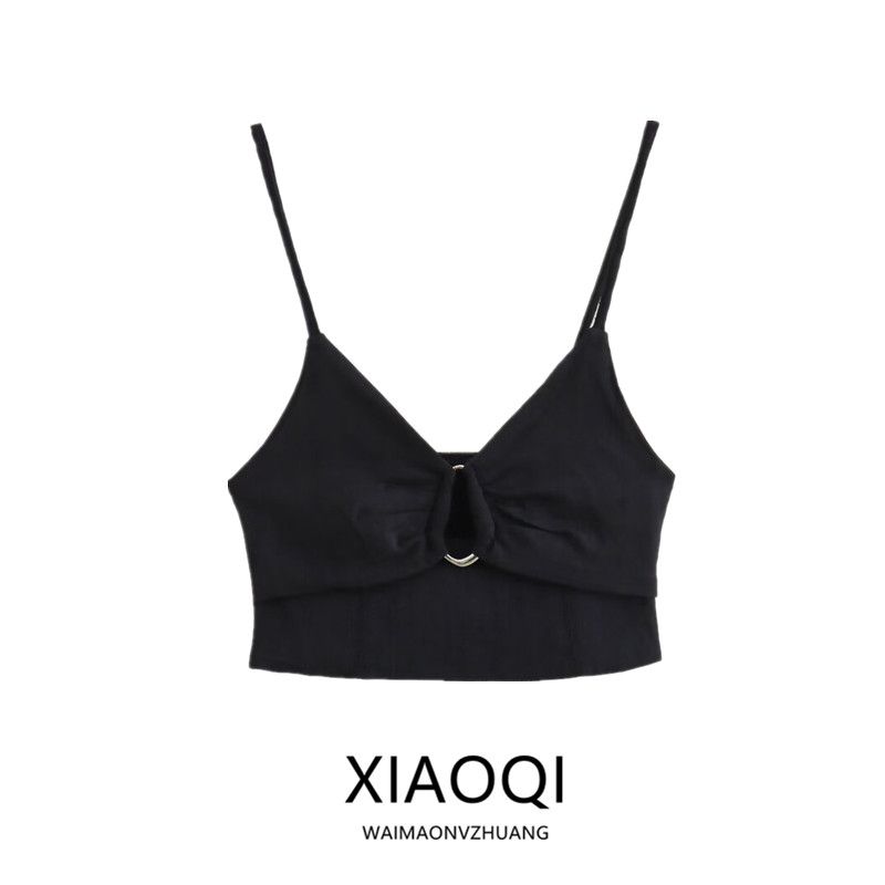 Fashion 2024 Summer New Arrival Women's Clothing Sexy Style Silm Open Design Short Strap Base Tops 0085329