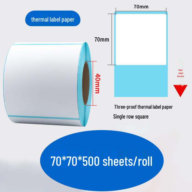 Durable Self-Adhesive Thermal Label Paper for Electronic Scales - Barcode Stickers (Sizes: 80x60, 50x40, 30)