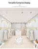 Wall-Mounted Garment Display Rack for Women's and Children's Clothing Stores