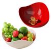 Plastic Salad Bowl Fruit Basket Large Capacity Serving Tray for Snacks Candy Nut Multipurpose Storage Basket for Living Room Kitchen Party