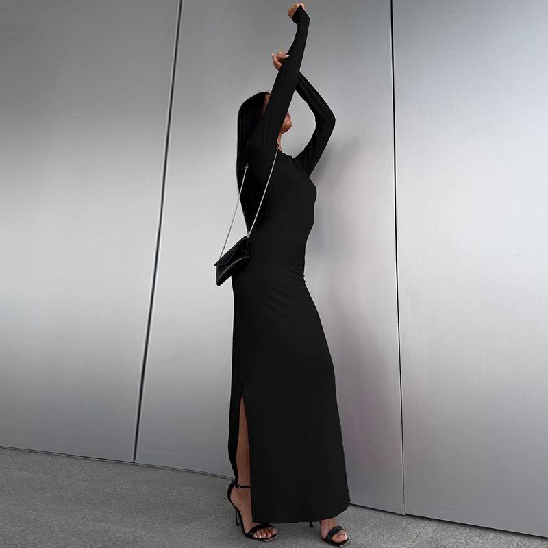 Rochii de damă cu mâneci lungi, cu mâneci lungi, cu talie la șold