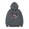 Moo Deng Vintage Grafik Hoodie Baby Nilpferd Lustiges Meme Kapuzen Trainingsanzug Herren Damen 90er Übergroßer Pullover Männlich Gothic Rock Hoodies