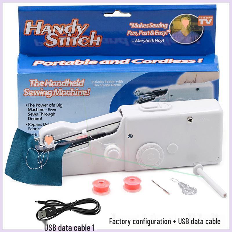 Deutsche Importierte Tragbare Handheld Elektrische Nähmaschine - Multifunktionale Mini für DIY und Dicke Stoffe