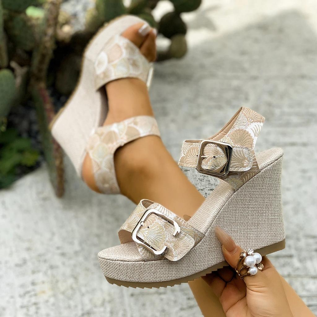 2025 Summer New Women Wedges Sandals Anti-slip Designer Shoes Women Platform Platform Sandals Women Zapatos De Mujer