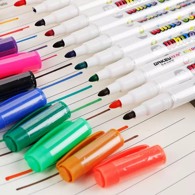 12 Colour White Board Marker Pens Pen Dry Eraser Easy Wipe Whiteboard Easy Dry