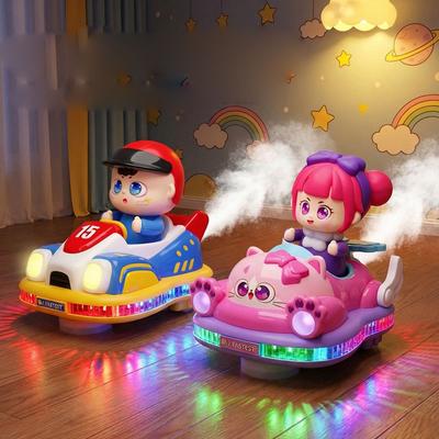 Elektrisches Sprüh-Stoßauto Spielzeug Interaktives Spielzeugfahrzeug für Jungen Kinder