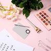 Makeup Mixing Palette, Stainless Steel Cosmetic Makeup Palette with Spatula and Brush Make Up Artist Foundatio Tool for Facial Cosmetic, Nail Art,