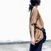 Johnature Women Vintage Irregular Summer T-Shirts Cotton O-Neck Short Sleeve Tees Solid Color Women Casual T-Shirts