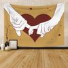 Black and White Love Hands Tapestry Space Stars Galaxy Tapestry Wall Hanging Romantic Art Home Decor for Bedroom Living Room