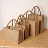Jute Ladies Tote Tote Bag Laminating Blank Shopping Bag Can Painting DIY Large Capacity Open Handbag