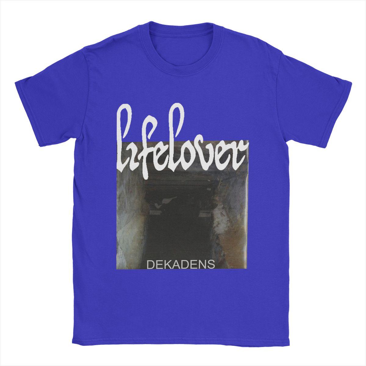 

Футболки Lifelover Dekadens Black Metal для чоловіків Унікальна футболка з 100% бавовни з круглим вирізом та коротким рукавом Ідея для подарунка Одяг XXXXXL синій