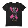 Arcane League of Legends T-Shirt - Offizielles Duo Kurzarm Schwarz