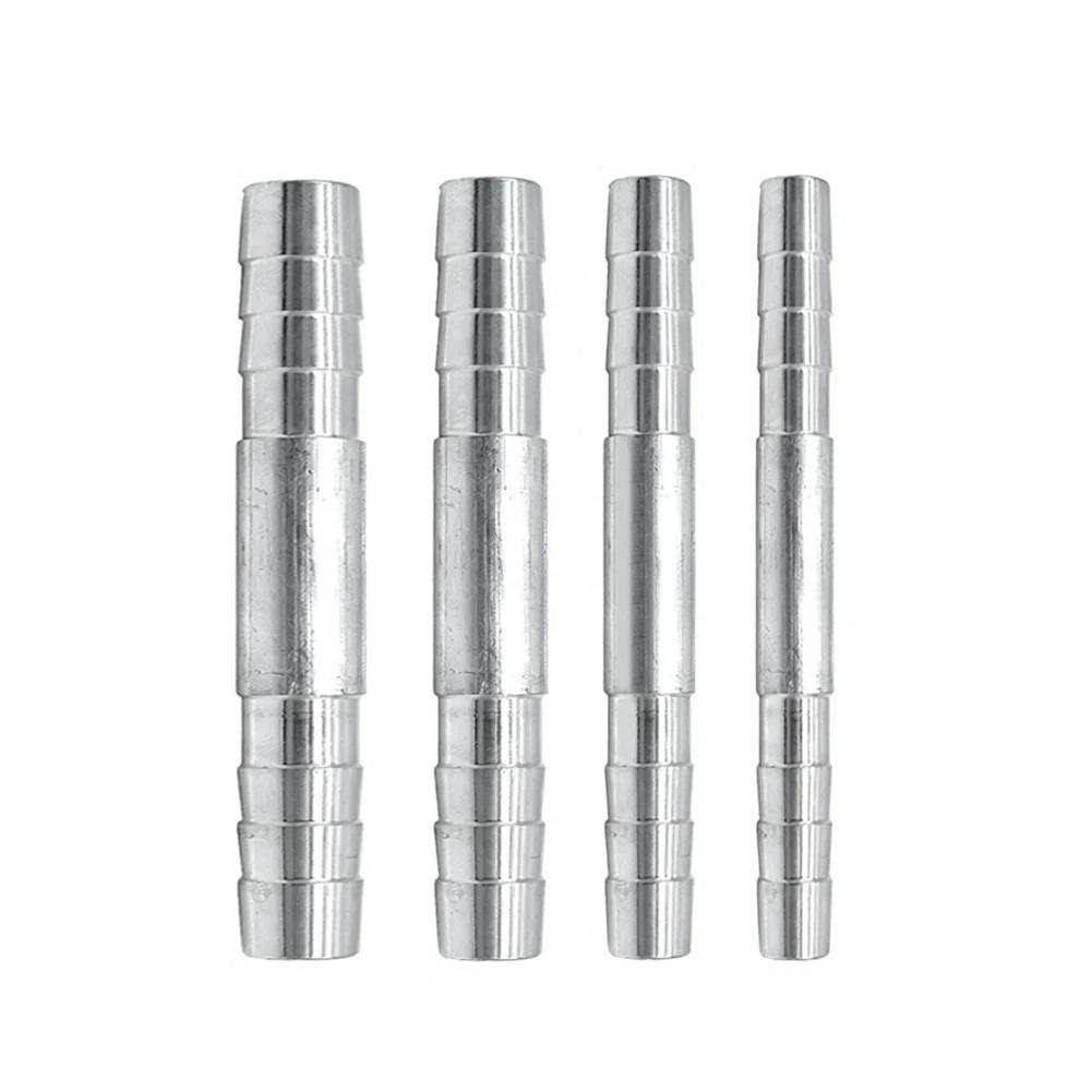 1pcs A/C Refrigerant Hose Barb Fitting 3/8 1/2 5/8 3/4 Straight Splice Push In Fitting Aluminium #6 #8 #10 #12 Car Accessories