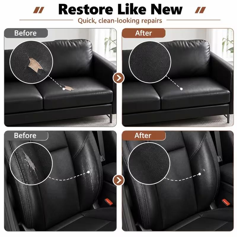 Car Seat Leather Repair Tape Self-Adhesive Patch Fix Peeling Cracked Upholstery DIY Auto Interior Restoration Sticker